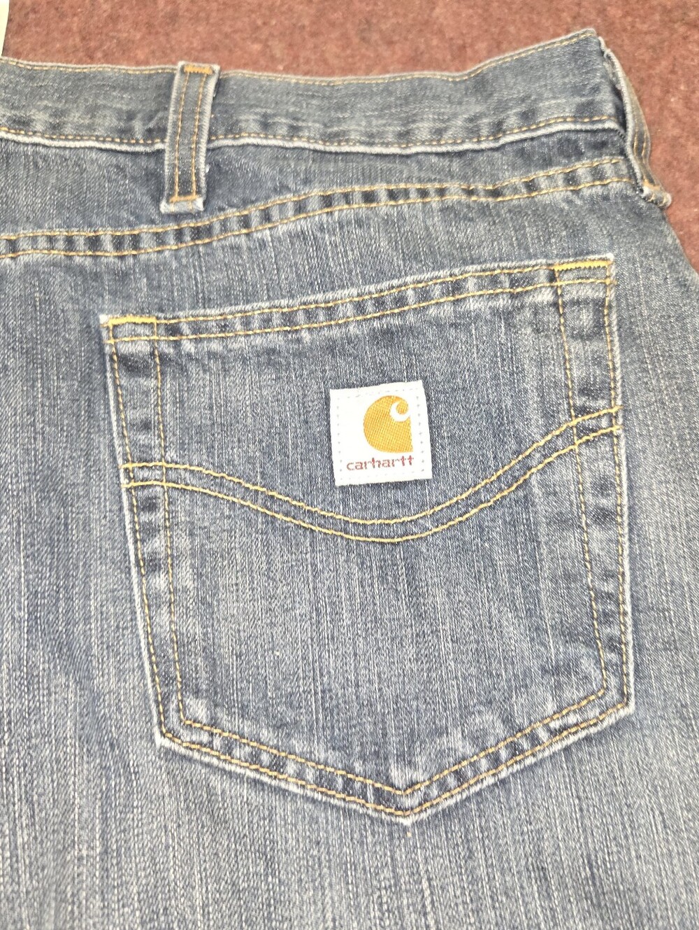 Carhartt Relaxed Fit Jean From 2018 Size 46x32 Denim Small Repair
